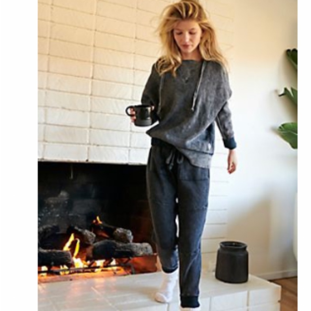 Free People The Simple Set Washed Black Medium